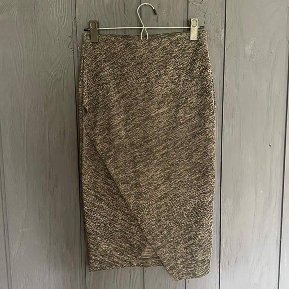H&M Thick Knit Heather Gray Pencil Skirt - Picture 1 of 2